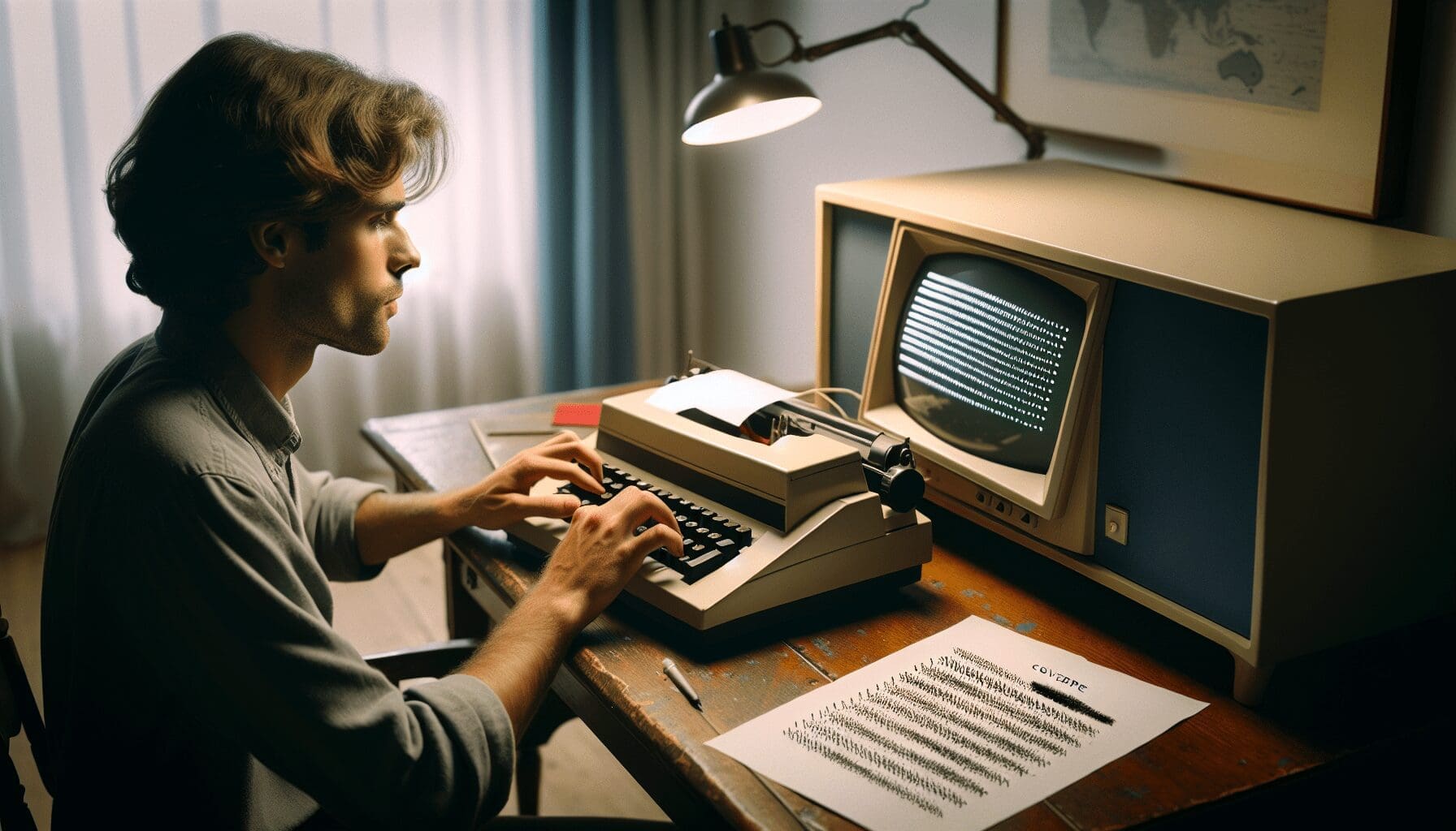 Illustration of composing a fax message