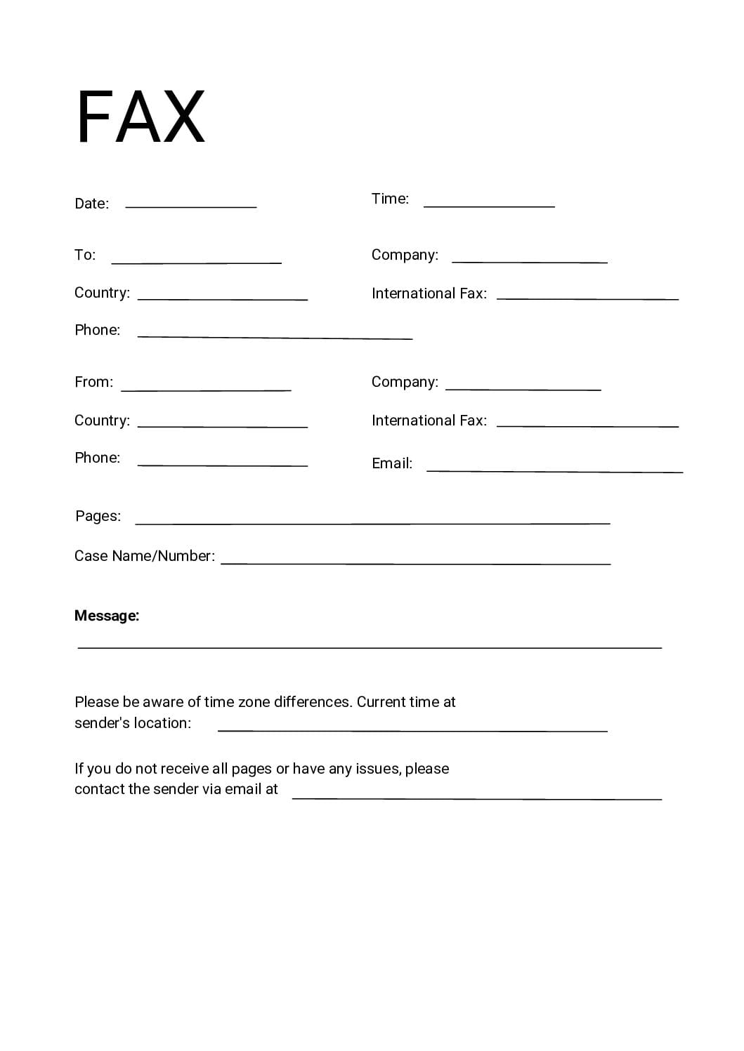 Fillable INTERNATIONAL FAX TRANSMISSION pdf