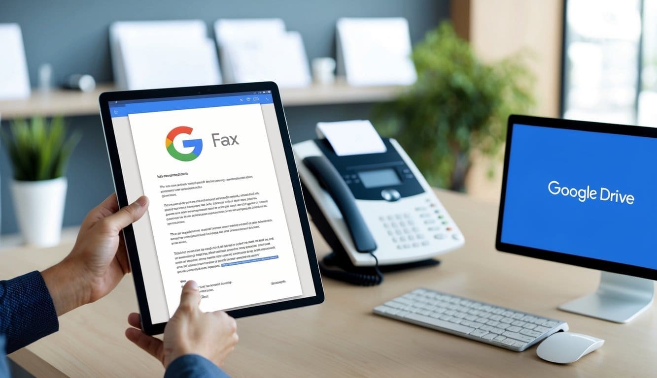 fax from google drive on different devices<br />
